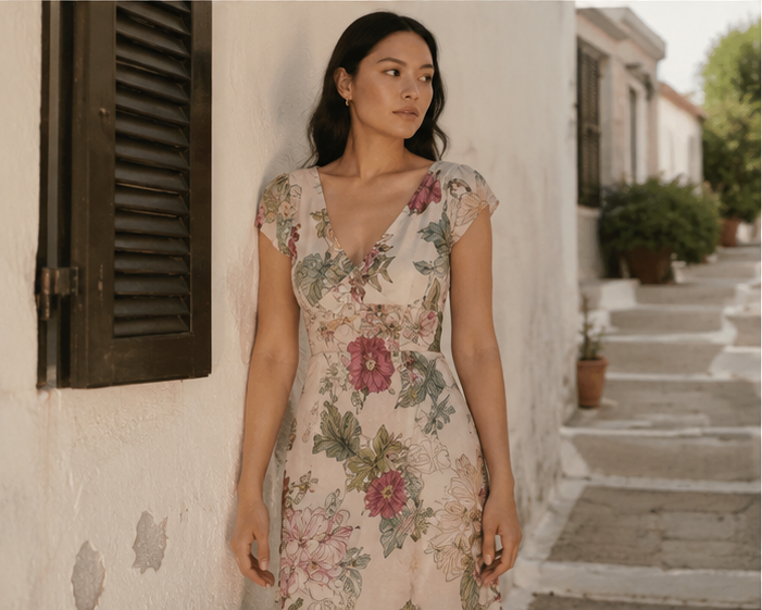 Peasant Maxi Dress