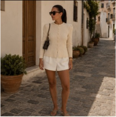Cardigan Shorts