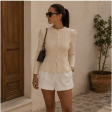 Cardigan Shorts